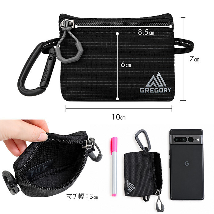 【預購】J102202 GREGORY NANO ZIPPER POUCH S 迷你拉鏈零錢包