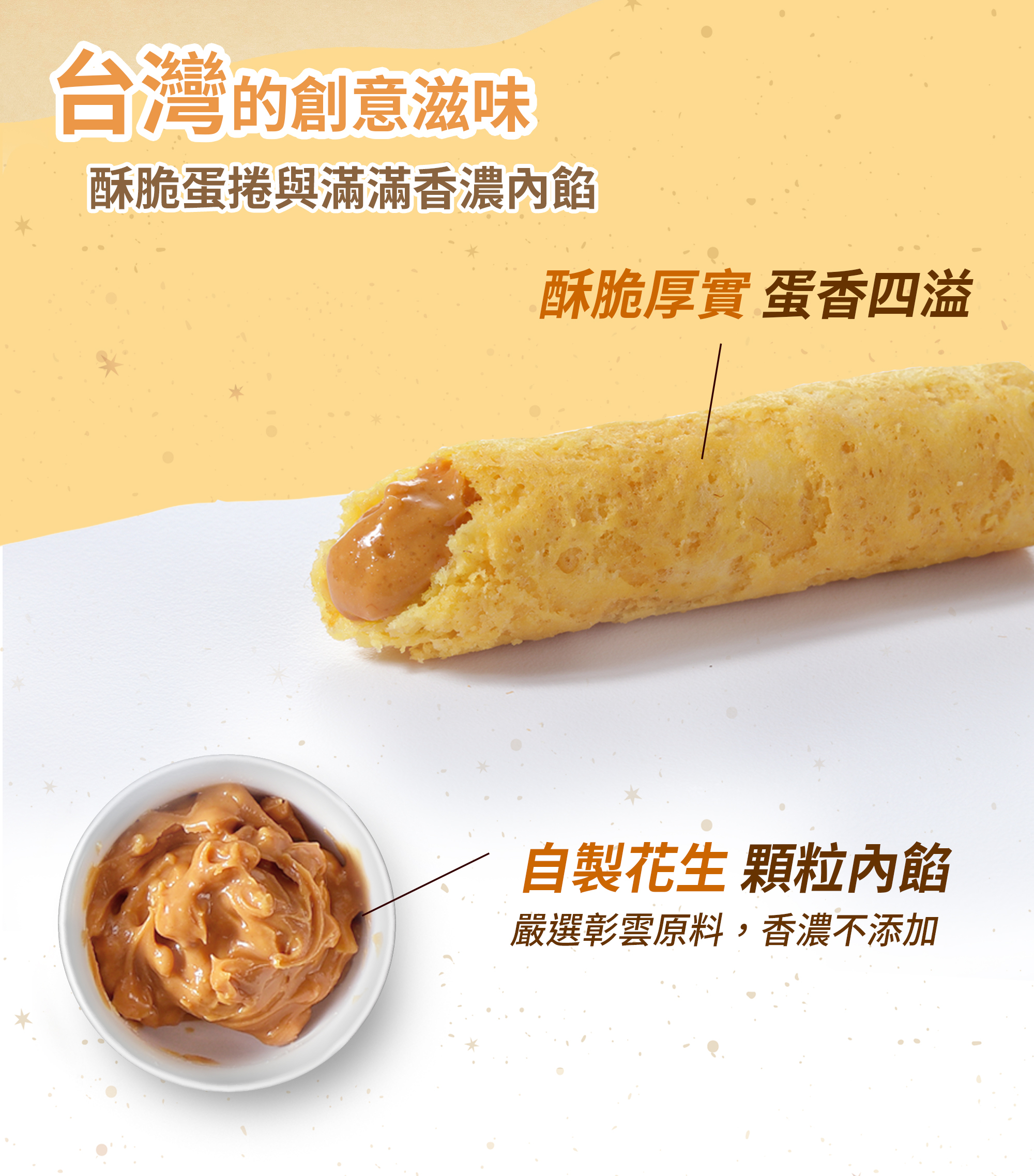 青鳥旅行花生粒粒蛋捲商品介紹圖3