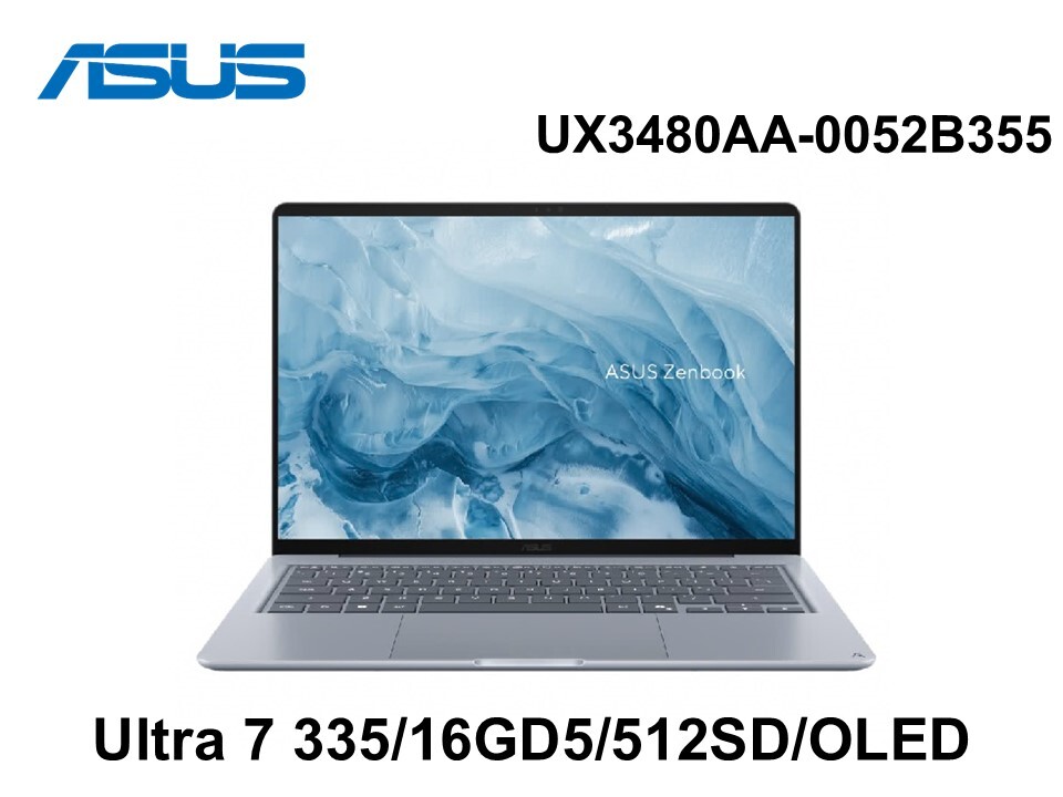 ASUS UX3480AA-0052B355極地藍 14吋筆電Copilot+ PC