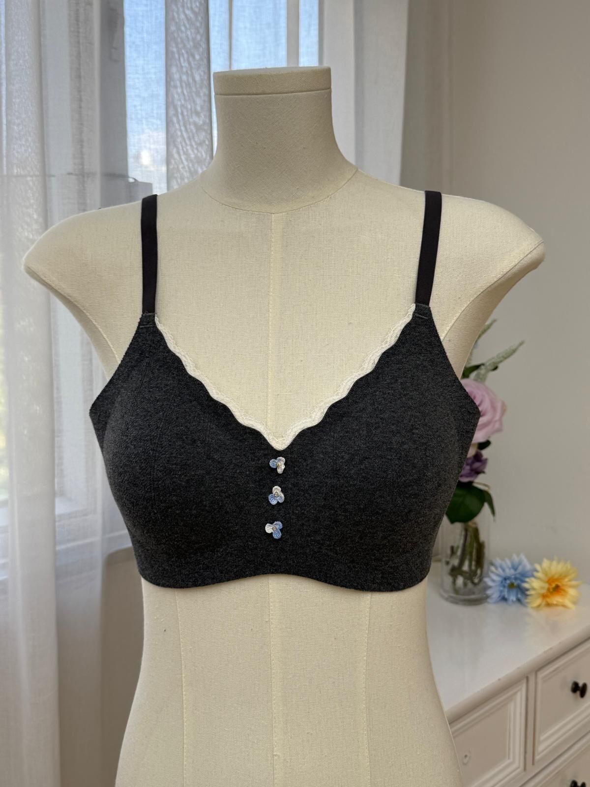 SN 棉柔花花 Bra-3色 #SN090