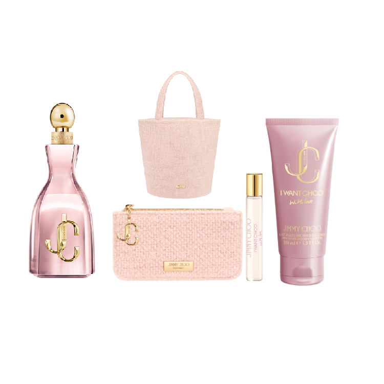 【鋒恩香水】JIMMY CHOO 熾愛粉戀淡香精100ml(贈香水筆7.5ml+身體乳100ml+品牌毛呢托特包)
