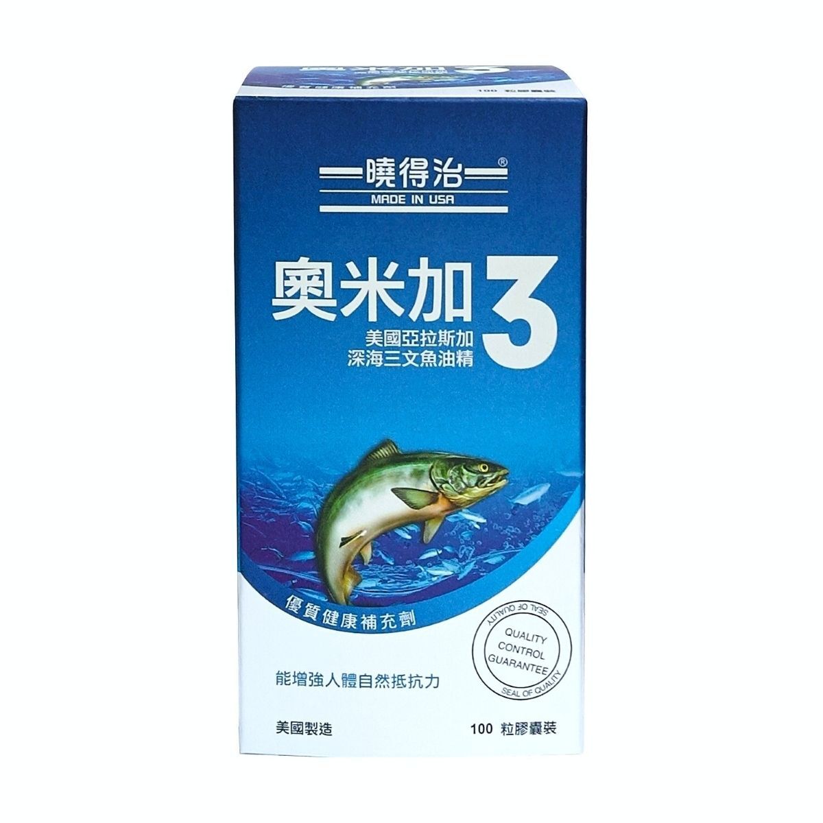 曉得治 - 奧米加3 深海三文魚油精 300粒裝 (平行進口)