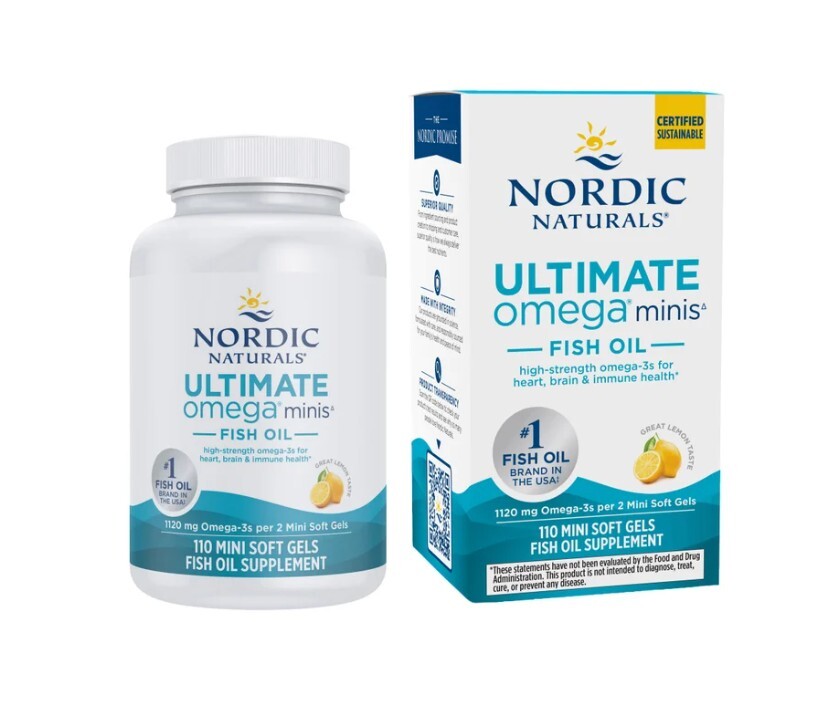 Nordic Naturals - 高濃度迷你魚油 1120mg*110粒檸檬味（平行進口）
