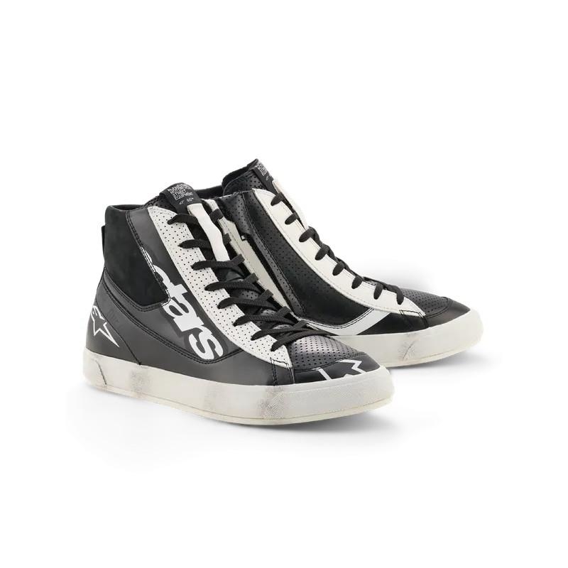 Alpinestars A星 STATED FLAIR SHOES 復古高筒休閒車靴 黑白