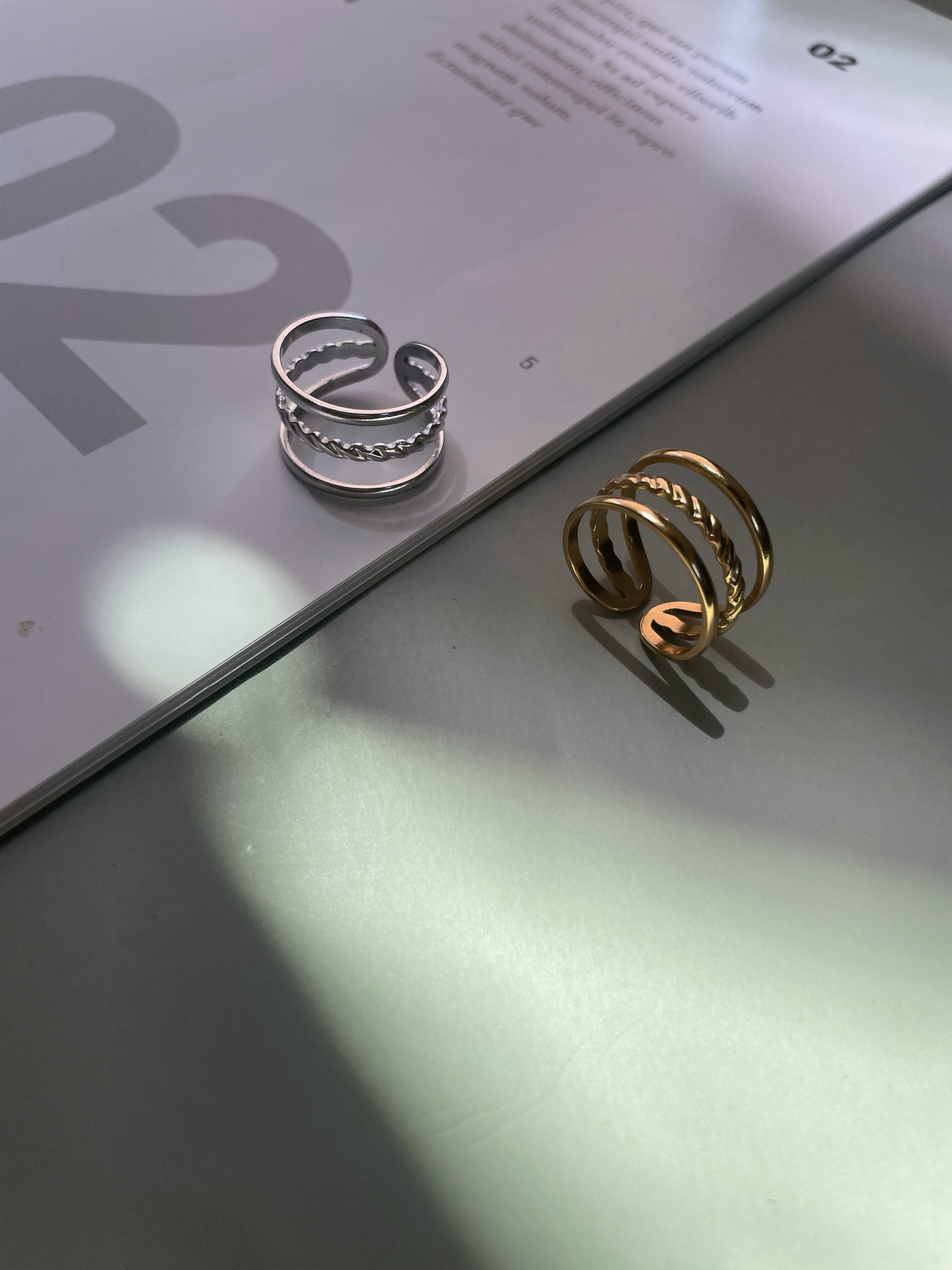 triple layer ring