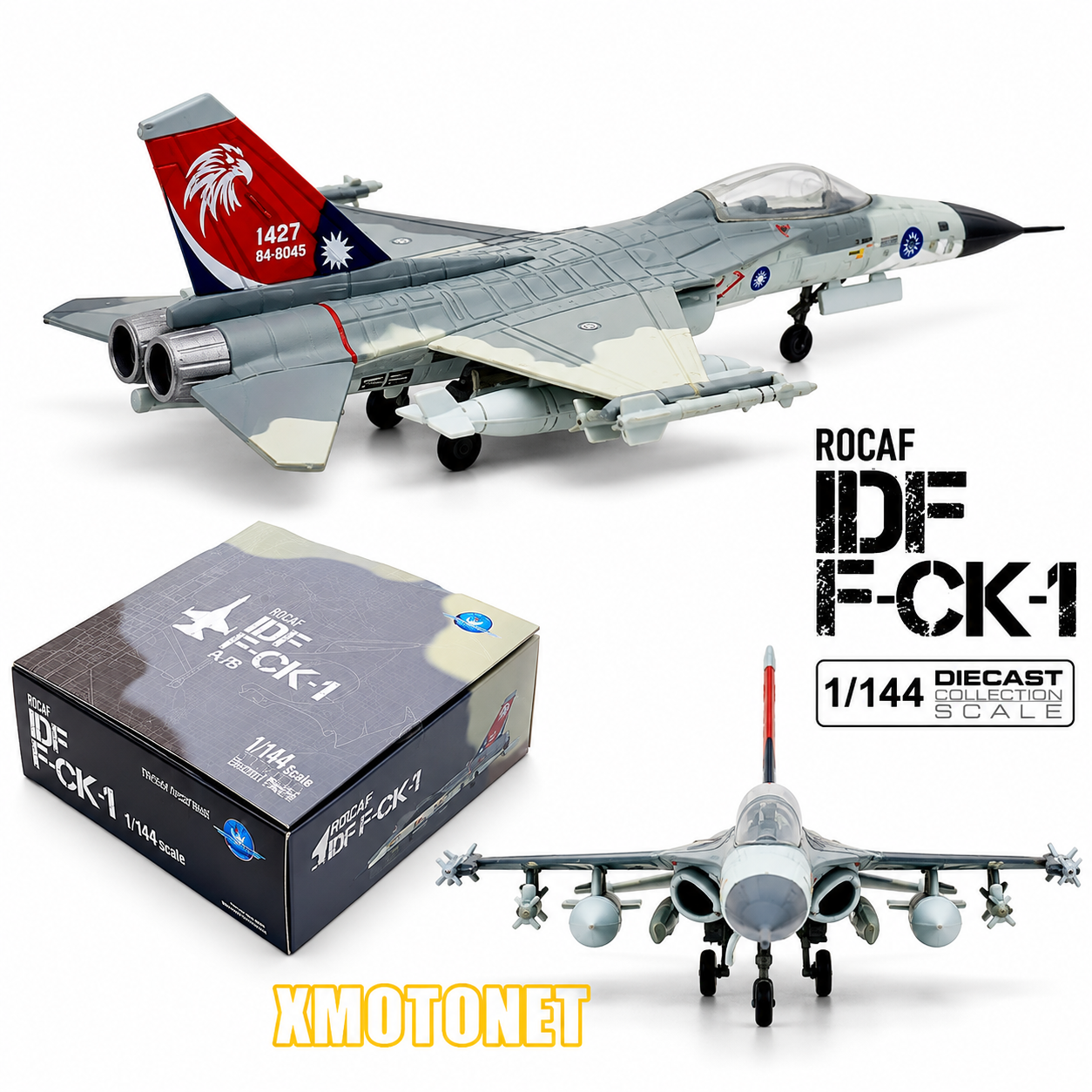 Hobby Master (HM) 1/144 中華民國空軍 IDF經國號 F-CK-1 單座 #1427 鳳頭蒼鷹彩繪塗裝