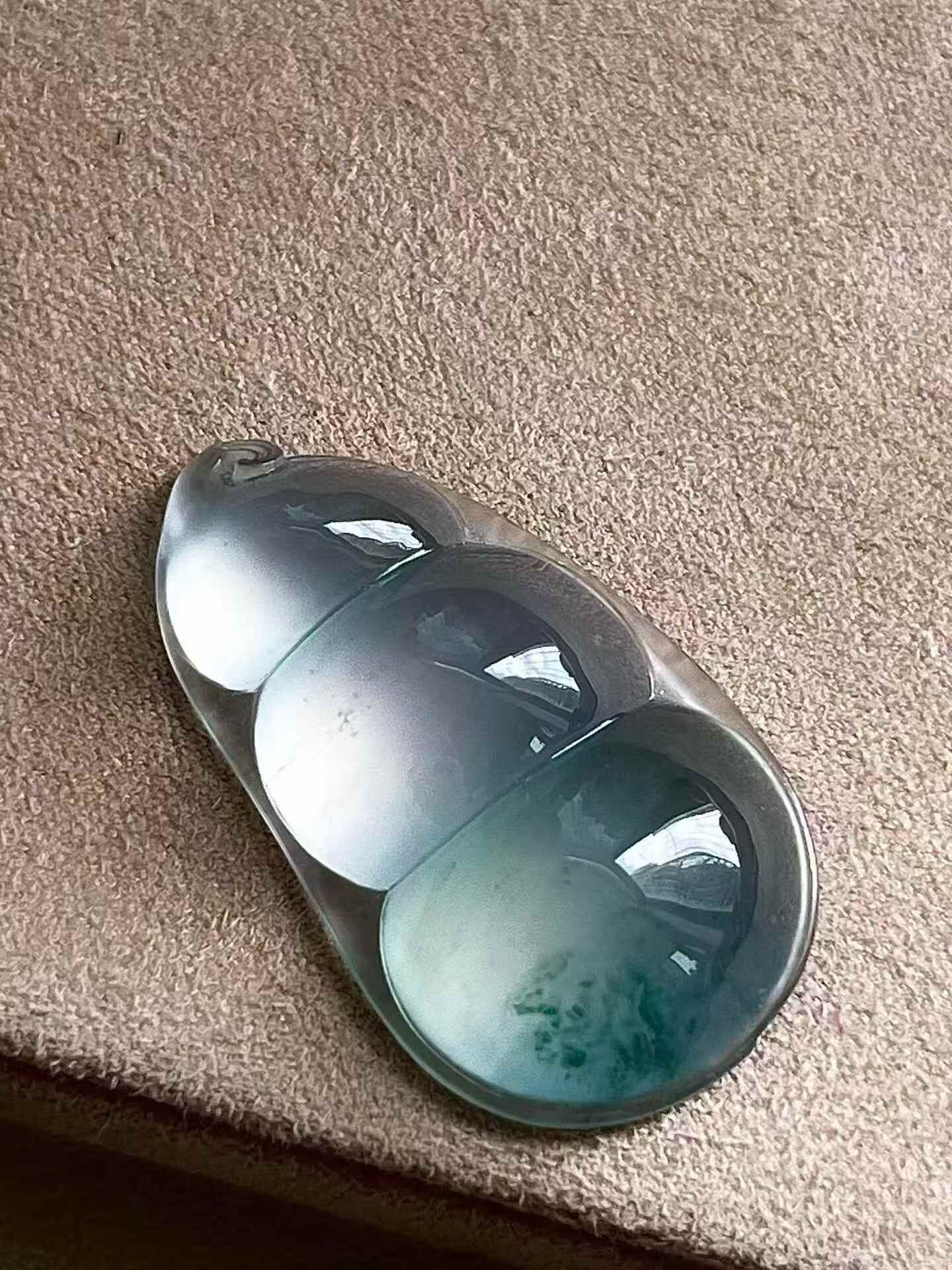 翡翠冰潤起熒福豆,天然翡翠A玉, 緬甸玉, Jade, Jadeite