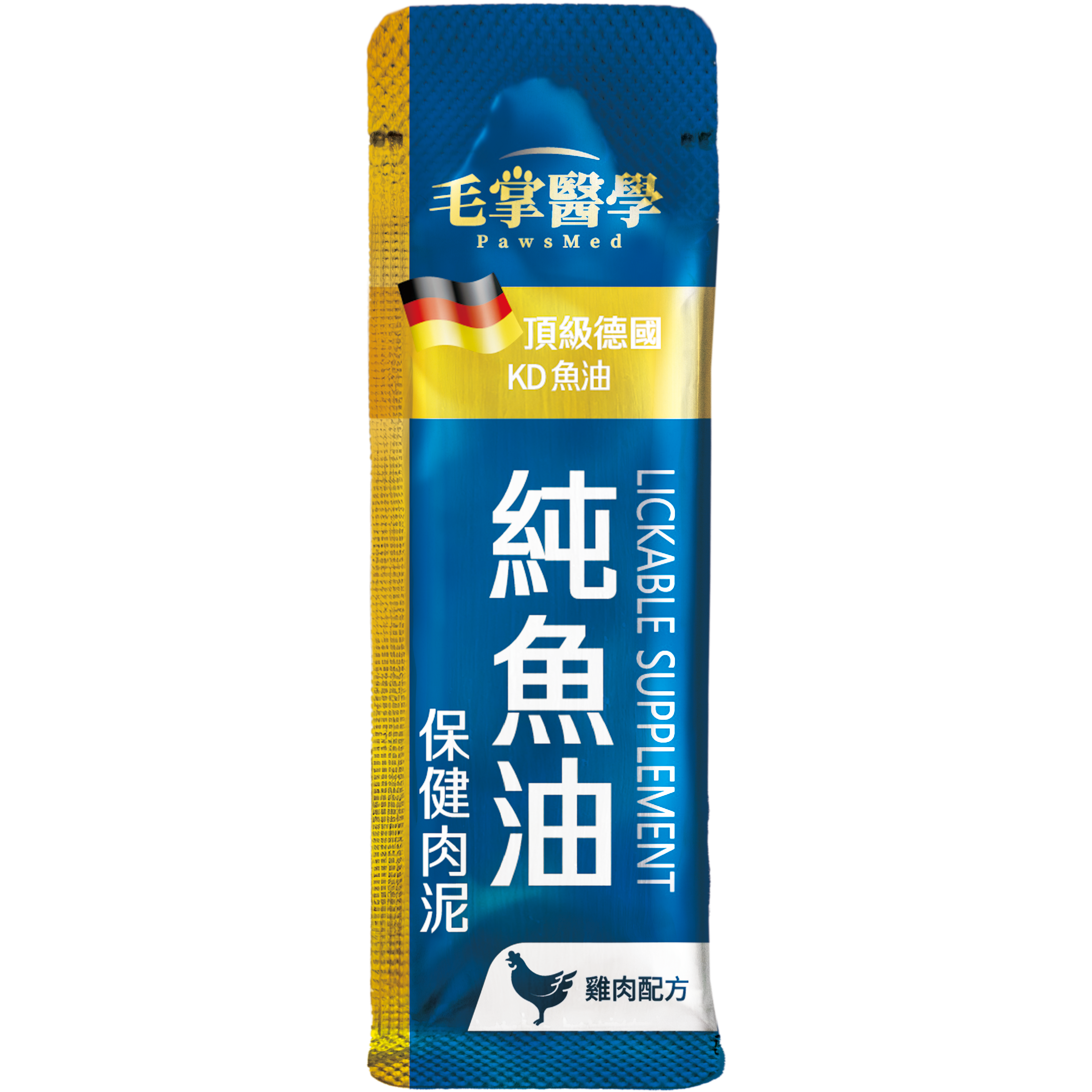 [4包試食裝] 毛掌醫學 – 93% Omega-3 魚油保健肉泥 6g x 4包