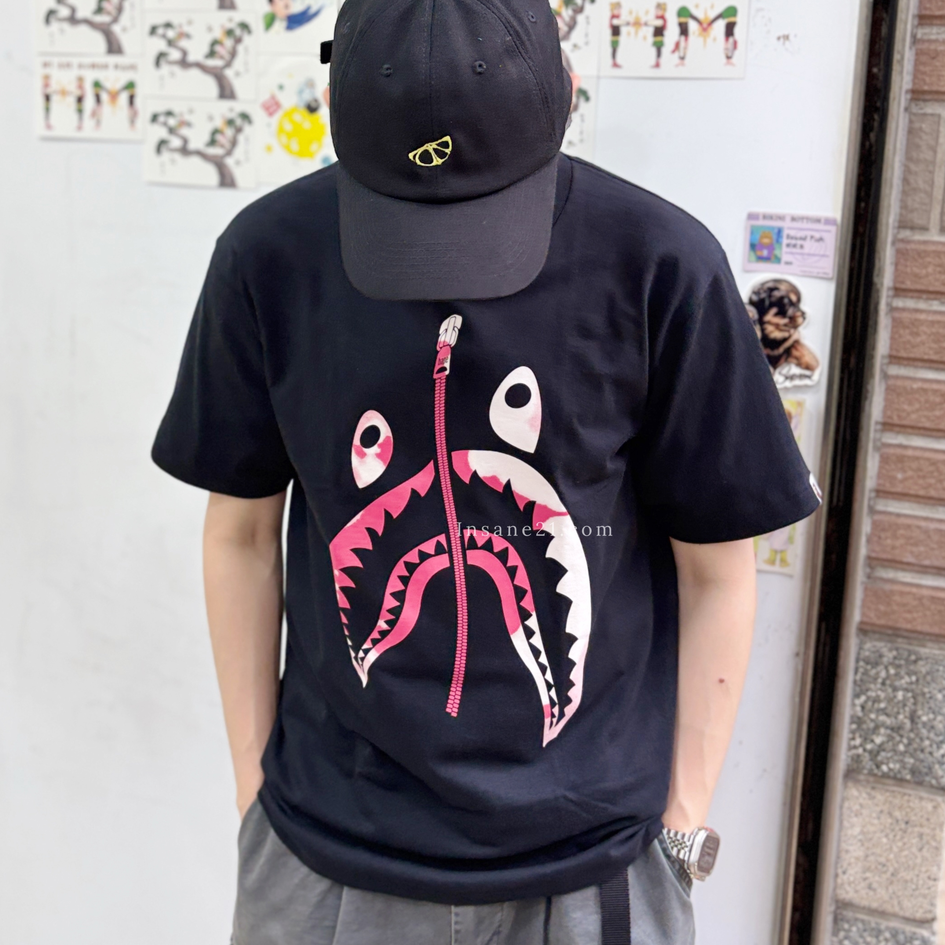 BAPE A BATHING APE 渲染 鯊魚LOGO 短袖 上衣
