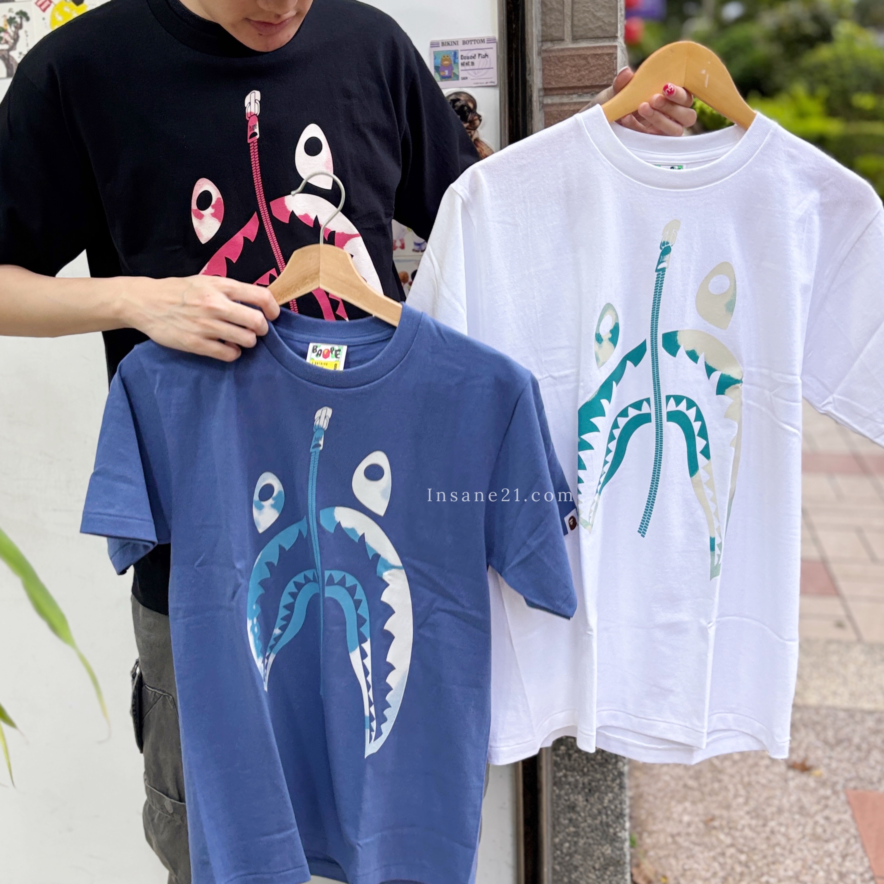 BAPE A BATHING APE 渲染 鯊魚LOGO 短袖 上衣