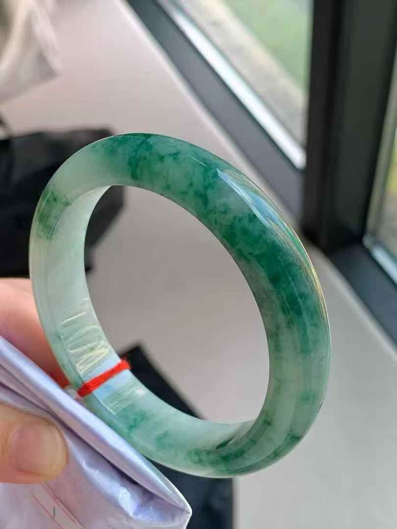 細膩溫潤正圈翡翠手鐲,天然翡翠A玉, 緬甸玉, Jade, Jadeite