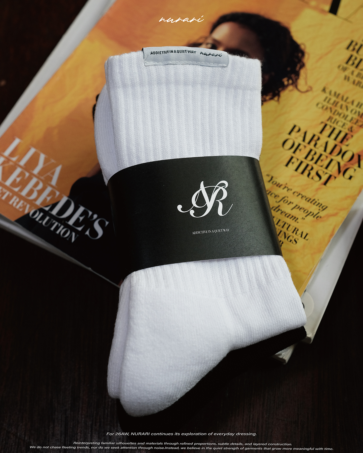 NURARI 26 A/W Civ. Essential Logo Socks