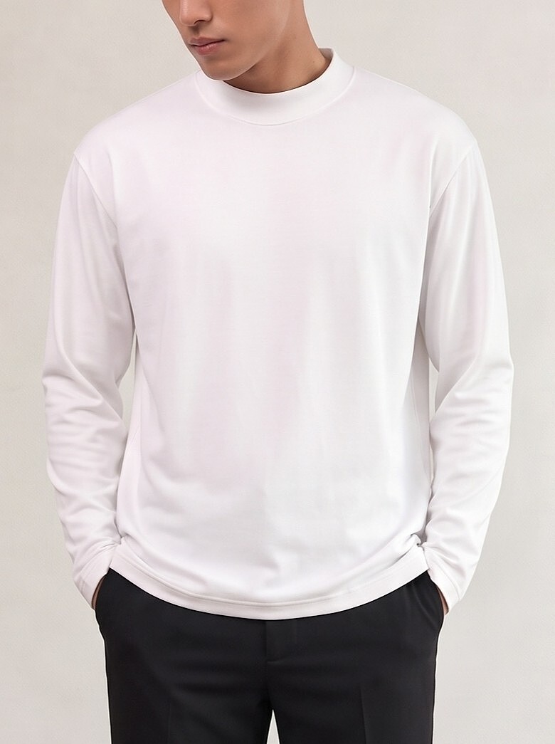 [1atm] 離心-微領彈力Tshirt (長袖) project-028 design™ by 1atm