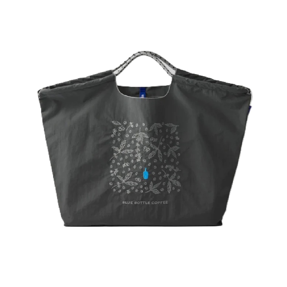 【日本直送】Ball & Chain x BLUE BOTTLE 刺繡環保袋 L號 - 灰 (BLUE BOTTLE_0161)