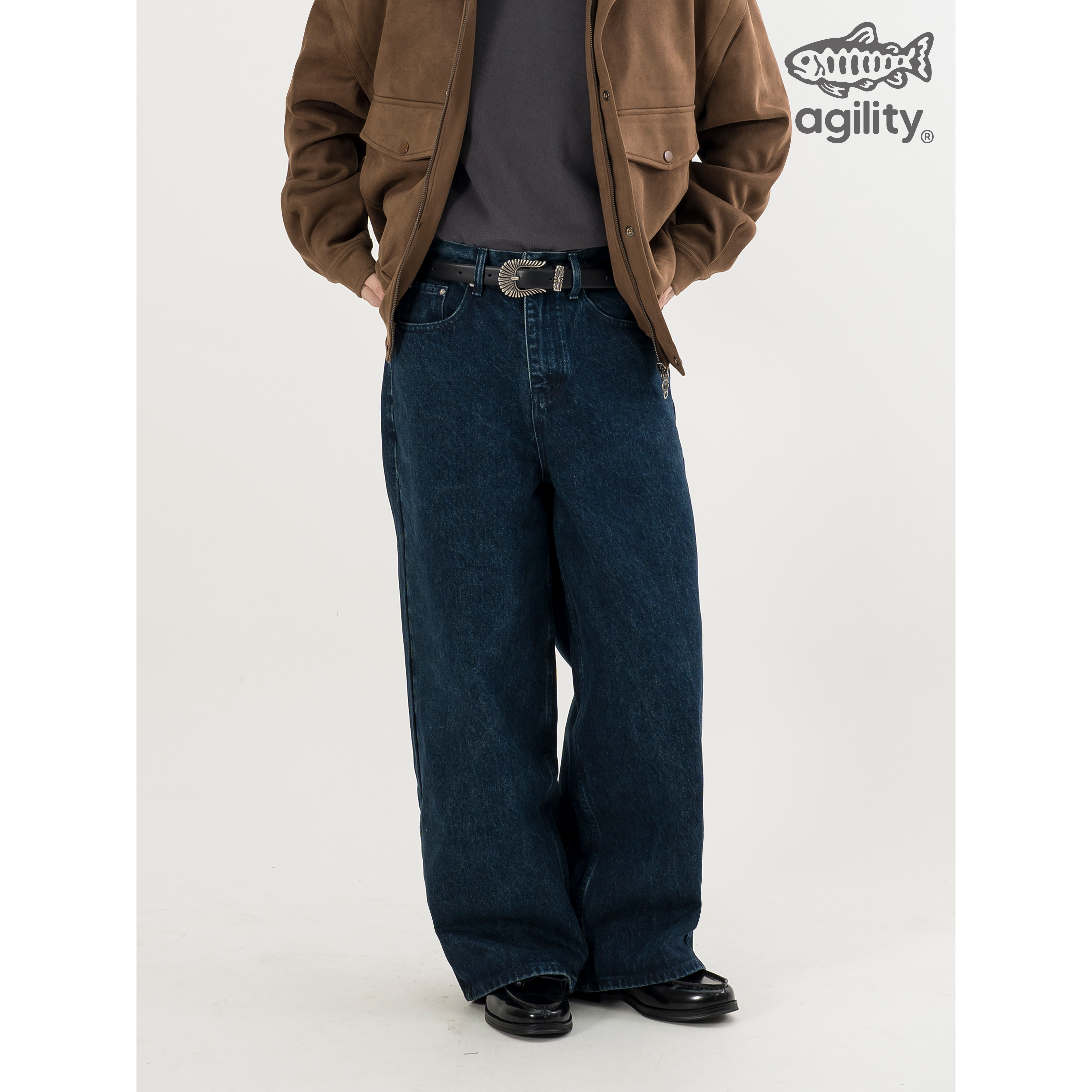 AGILITY Regular Fit  Denim Jeans 寬直筒 牛仔長褲 [BD6]