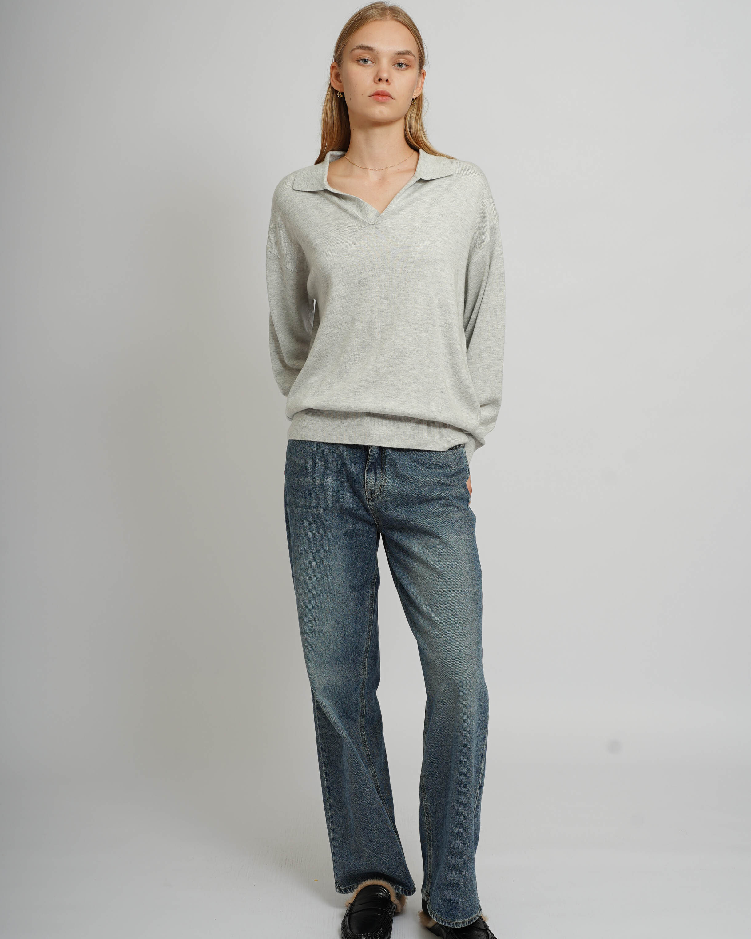 Polo Collar Knit