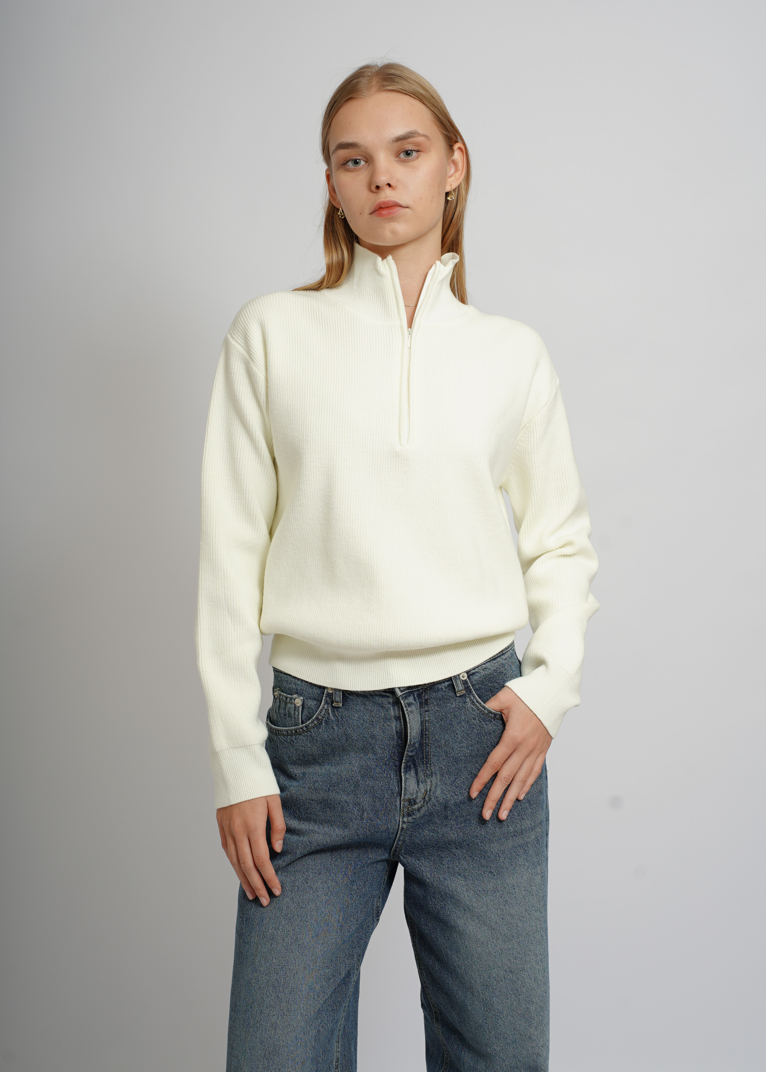 Anne Sweater - White