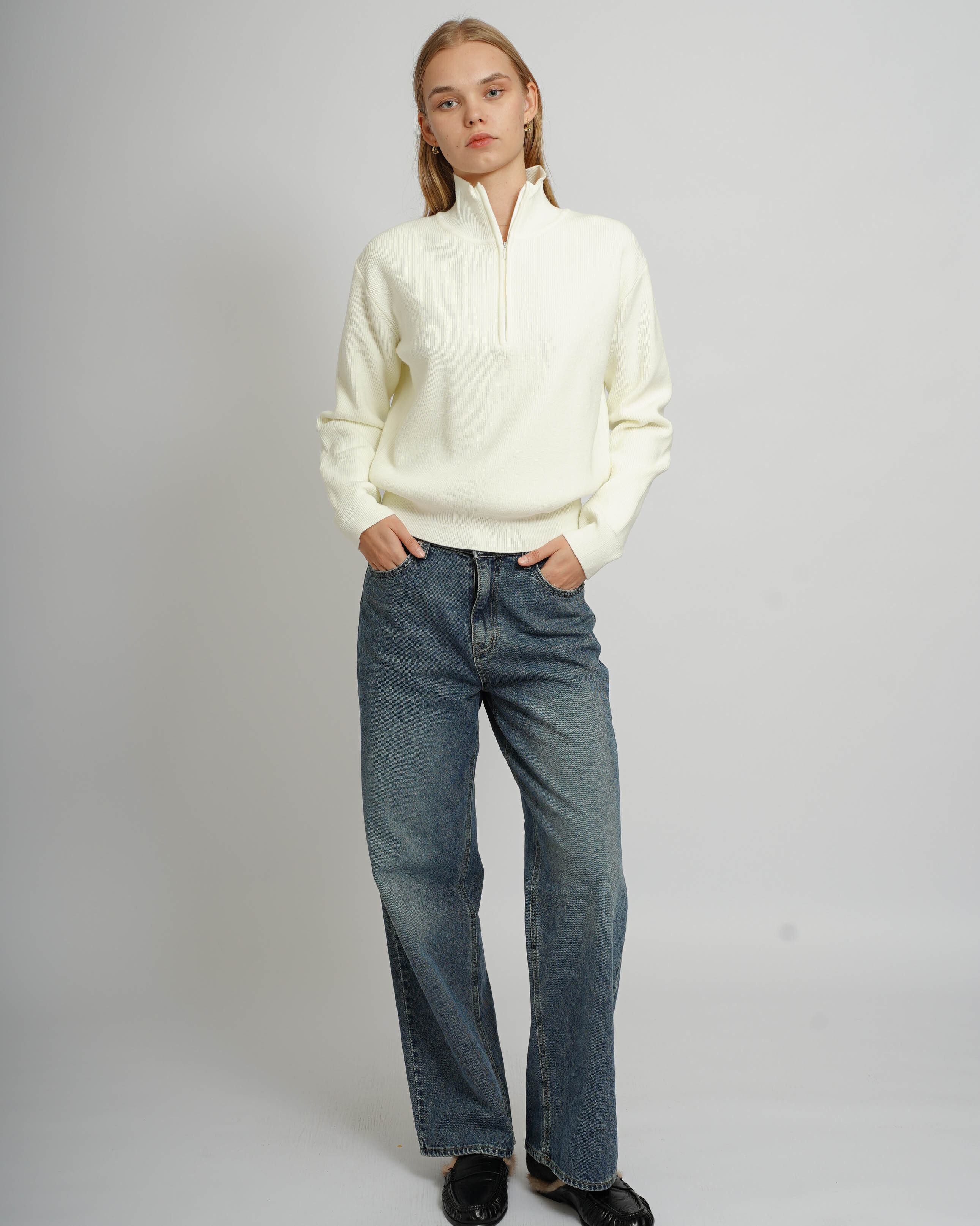Anne Sweater - White