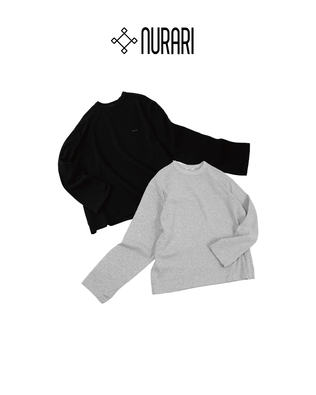 NURARI 26 A/W Civ. Waffle Thumb-Hole LS Tee