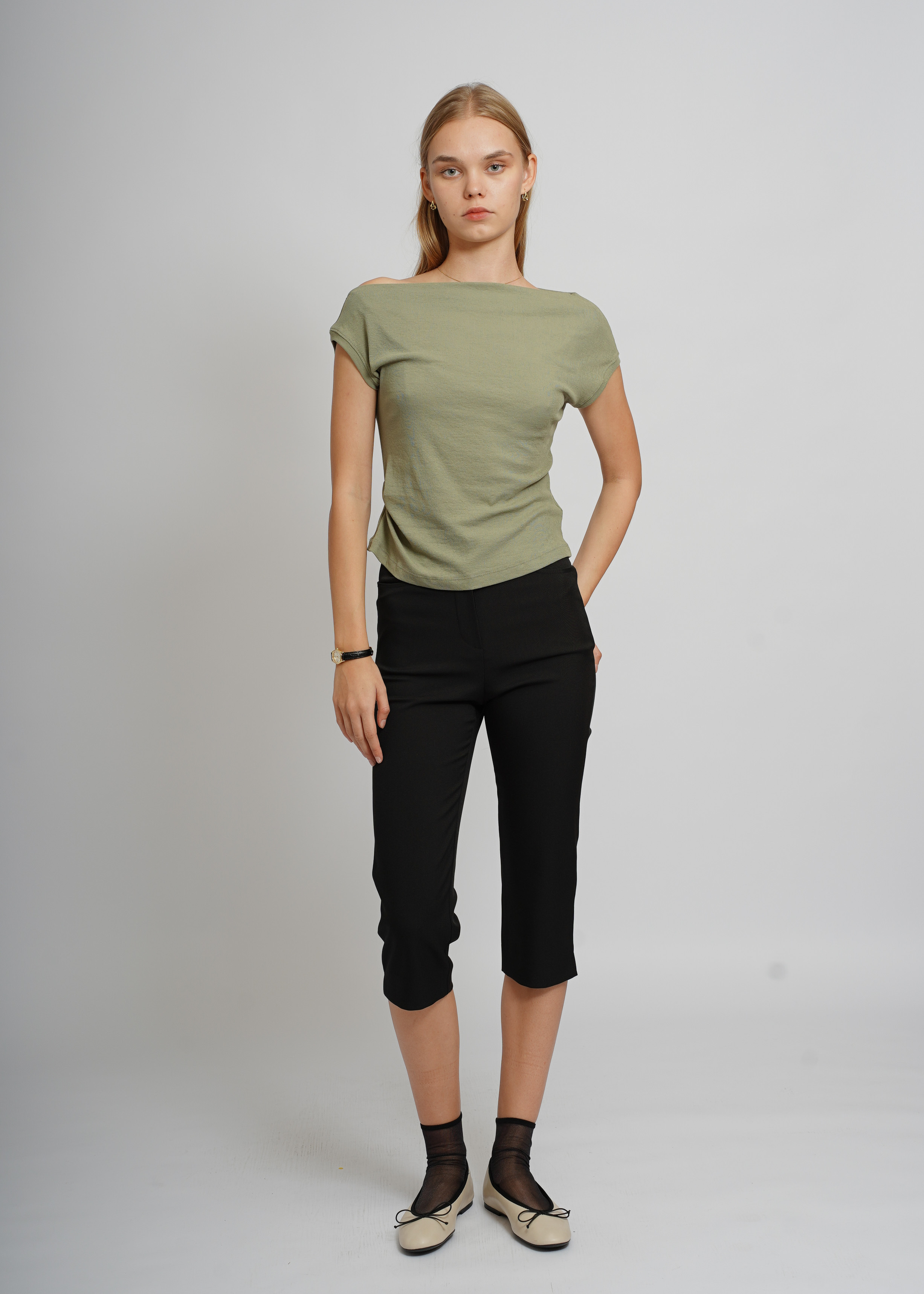 Green Casual Top