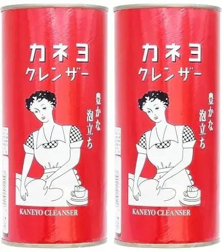 日本赤丸高效萬用去污粉400克×2瓶（平行進口）紅瓶 DJ