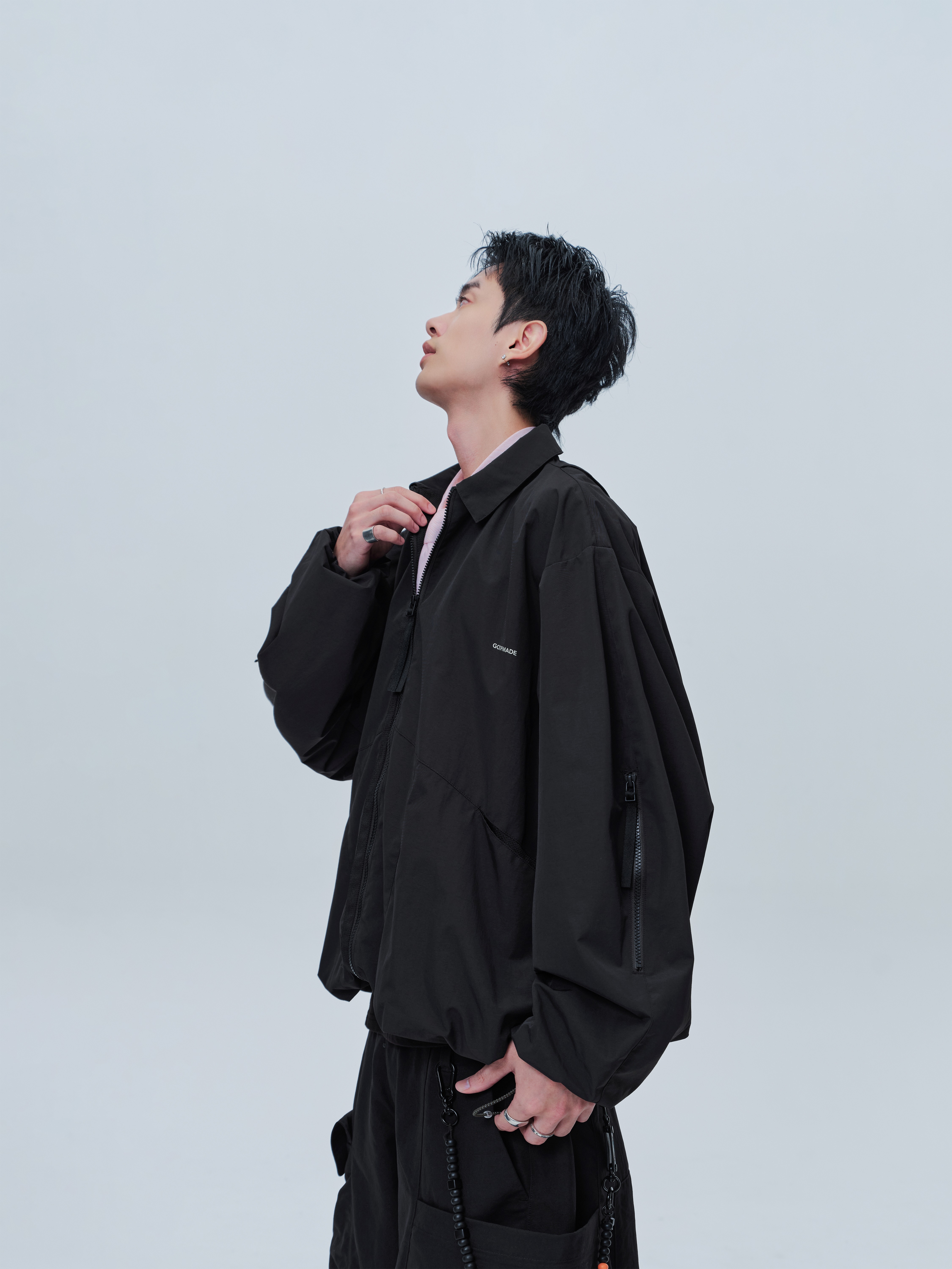 GOOPiMADE PC-01X 簡約教練外套 - Black