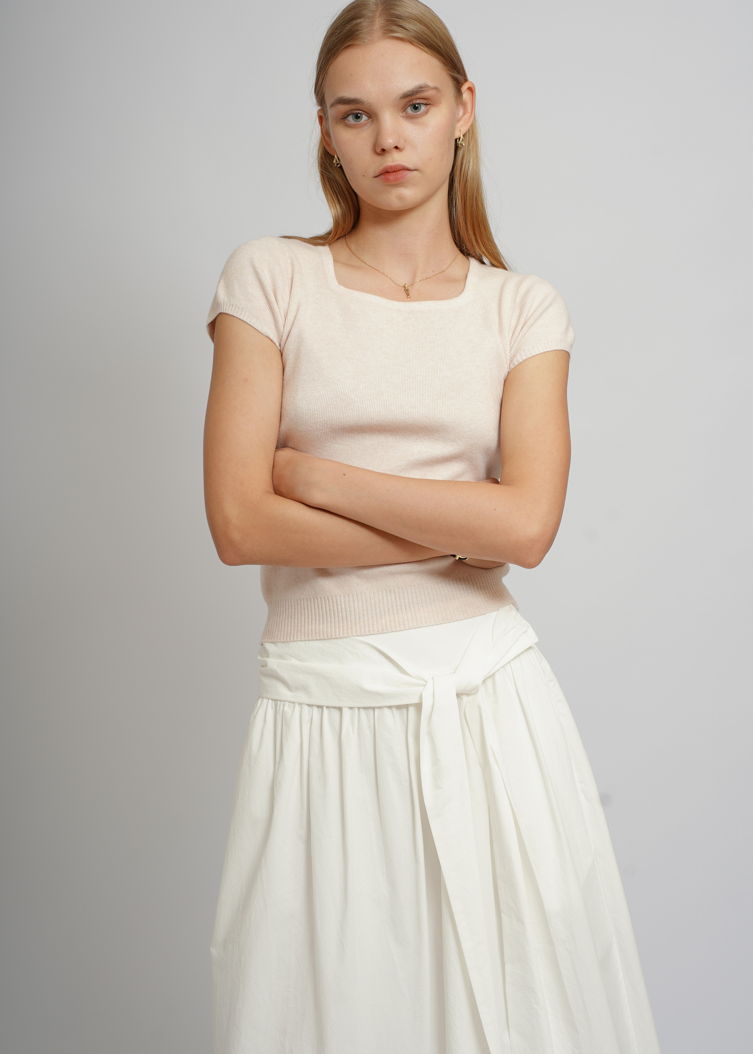 Short Sleeve Knit - Pink