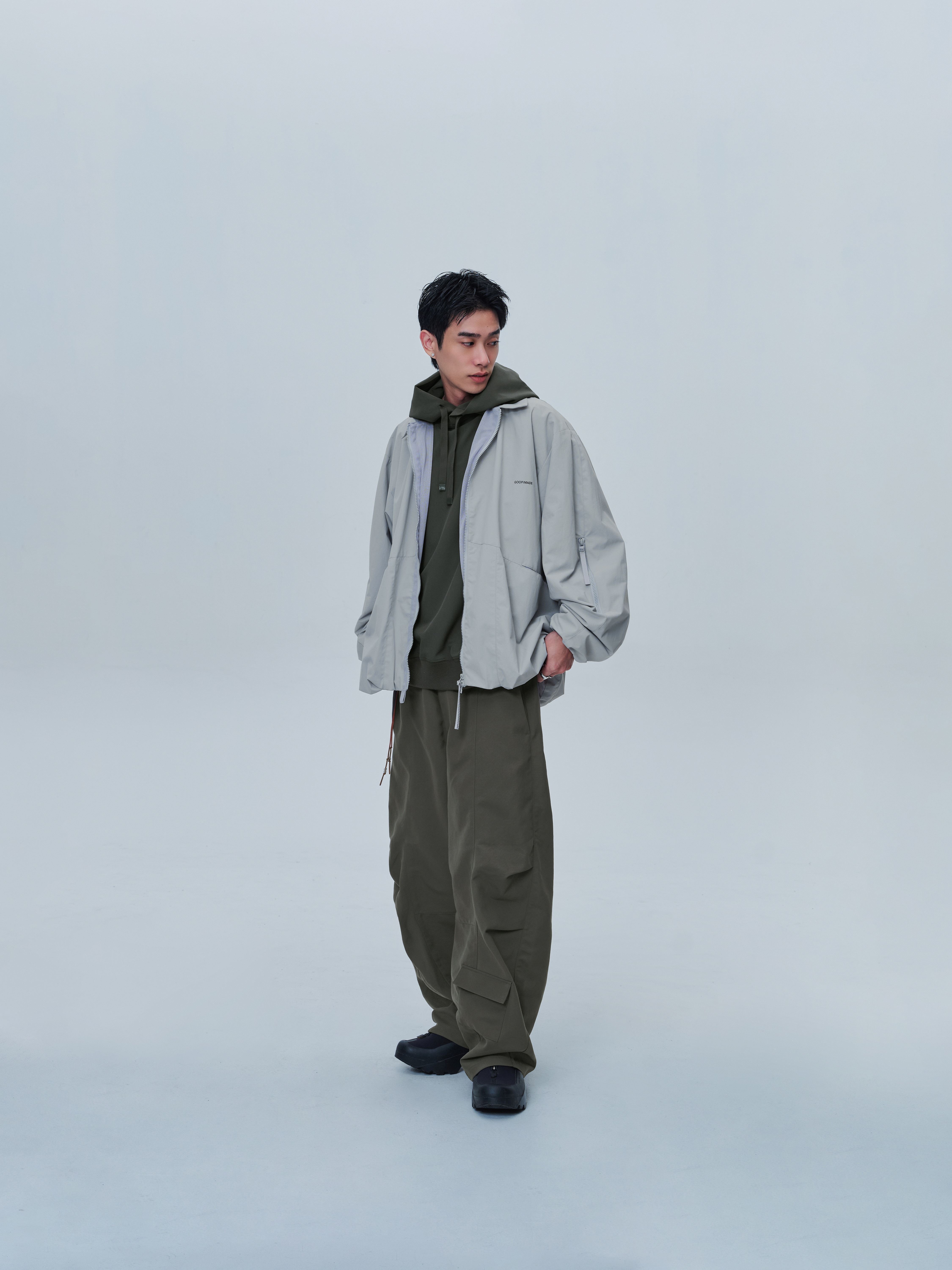 GOOPiMADE PC-01X 簡約教練外套 - Gray