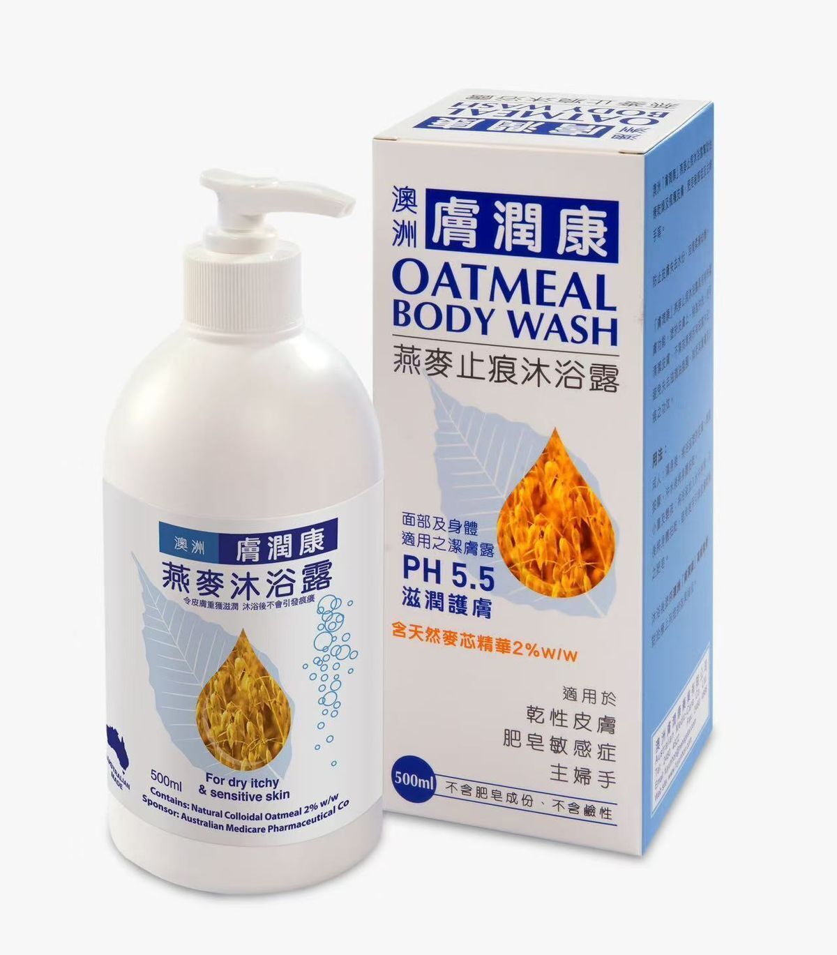燕麥止痕沐浴露 500ml[平行進口]