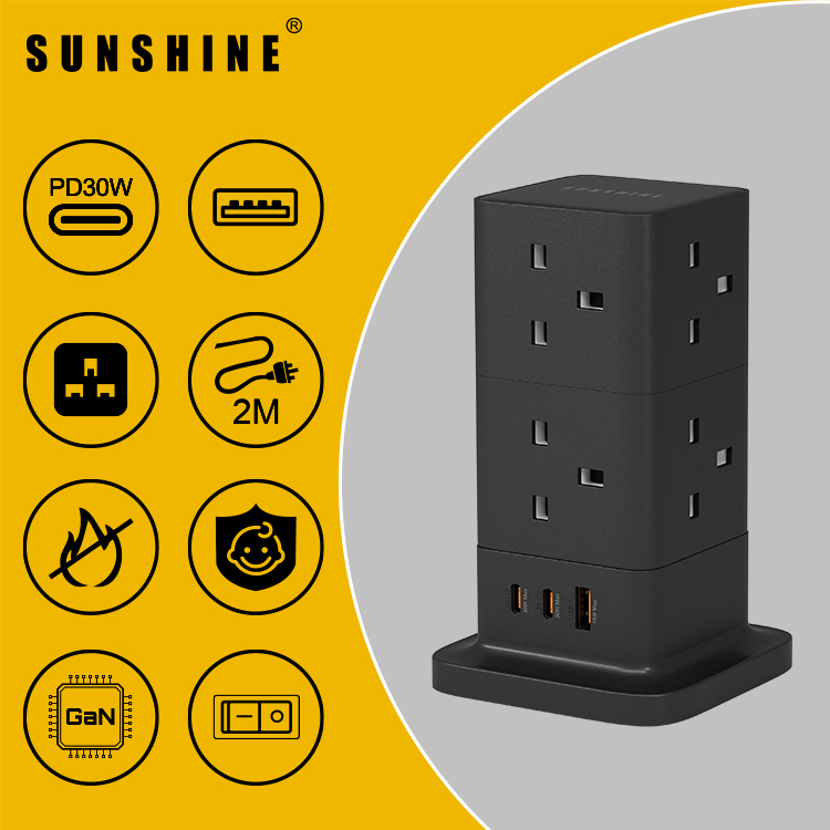[Pre-sale] PD30W 11-Way ApexCharge GaN Power Tower (8AC+2C1A) [Estimated Arrival: End of October 2026]