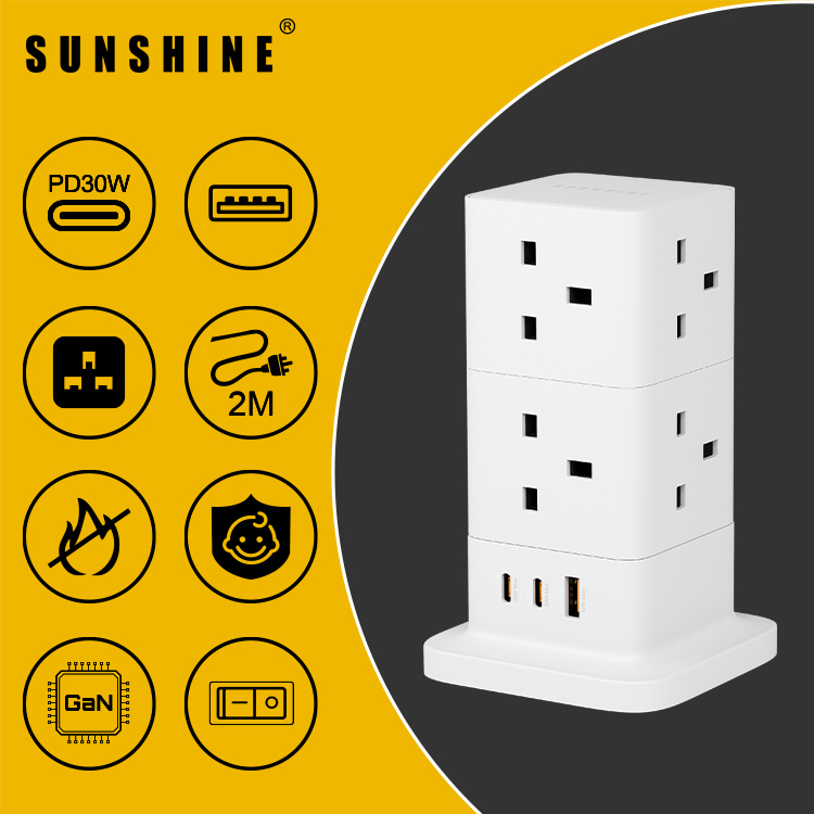[Pre-sale] PD30W 11-Way ApexCharge GaN Power Tower (8AC+2C1A) [Estimated Arrival: End of October 2026]