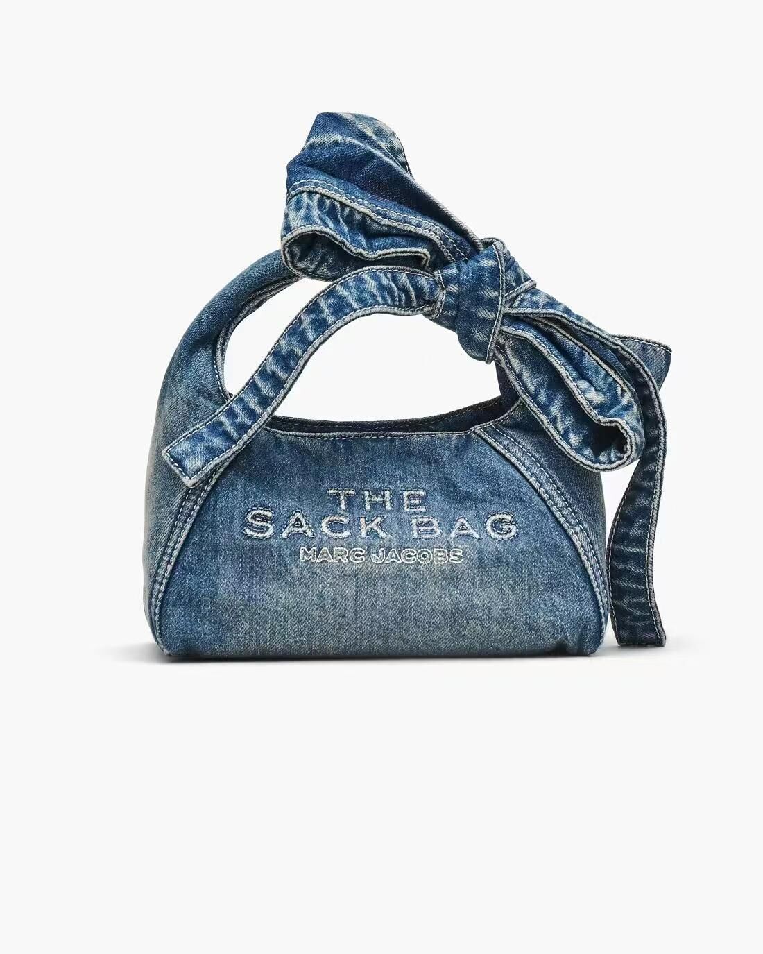 【直播】Marc Jacobs LX1022241 牛仔蝴蝶結斜孭袋 (藍色)