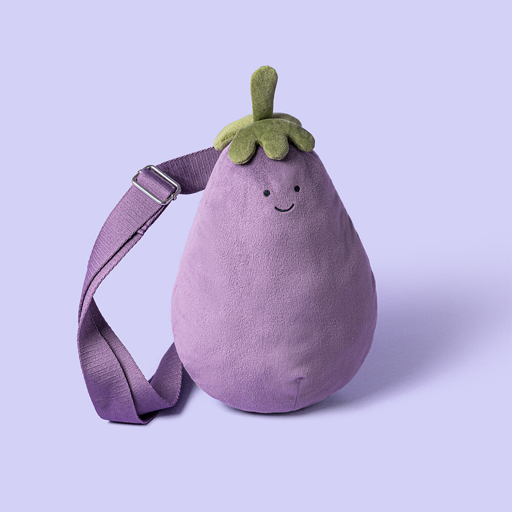 Jellycat Amuseable Aubergine Bum Bag 趣味茄子斜背包