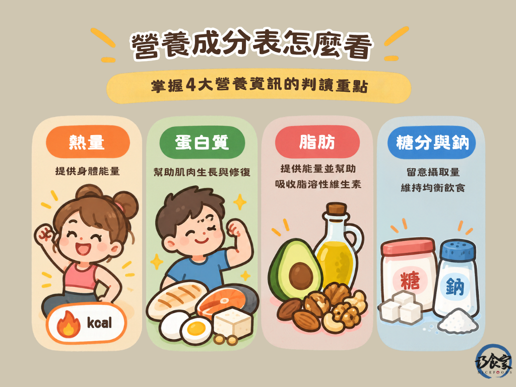 營養成分表怎麼看?掌握4大營養資訊的判讀重點
