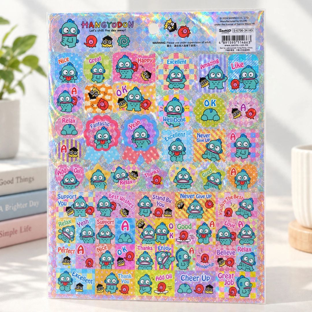 Hangyodon sanrio Laser Paper Sticker