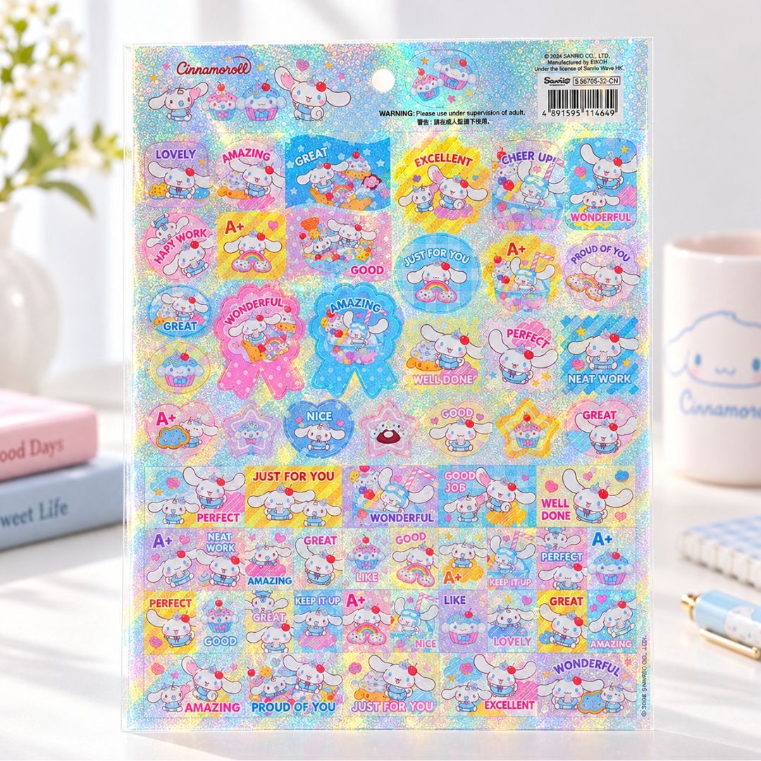 Cinnamoroll sanrio Laser Paper Sticker