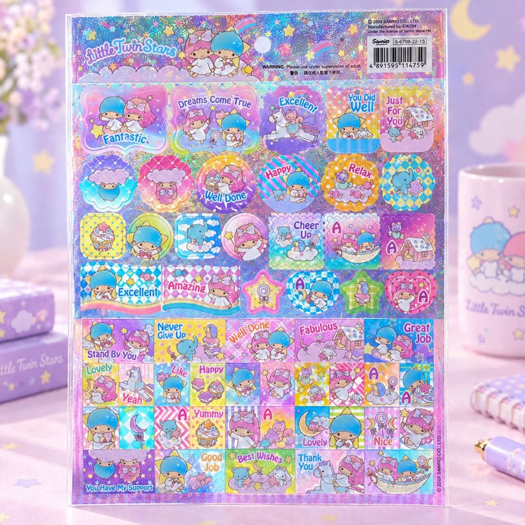 Little Twins Star sanrio Laser Paper Sticker
