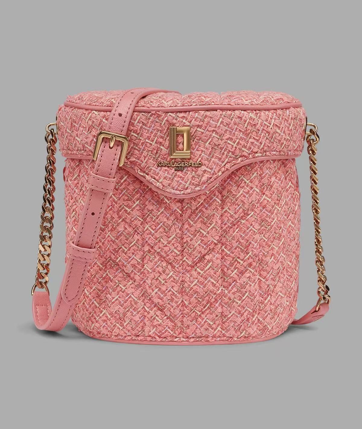 【直播】Karl Lagerfeld Paris LX1022252 水桶包 (粉紅色)