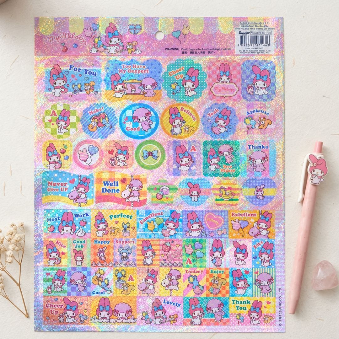 MY MELODY sanrio Laser Paper Sticker