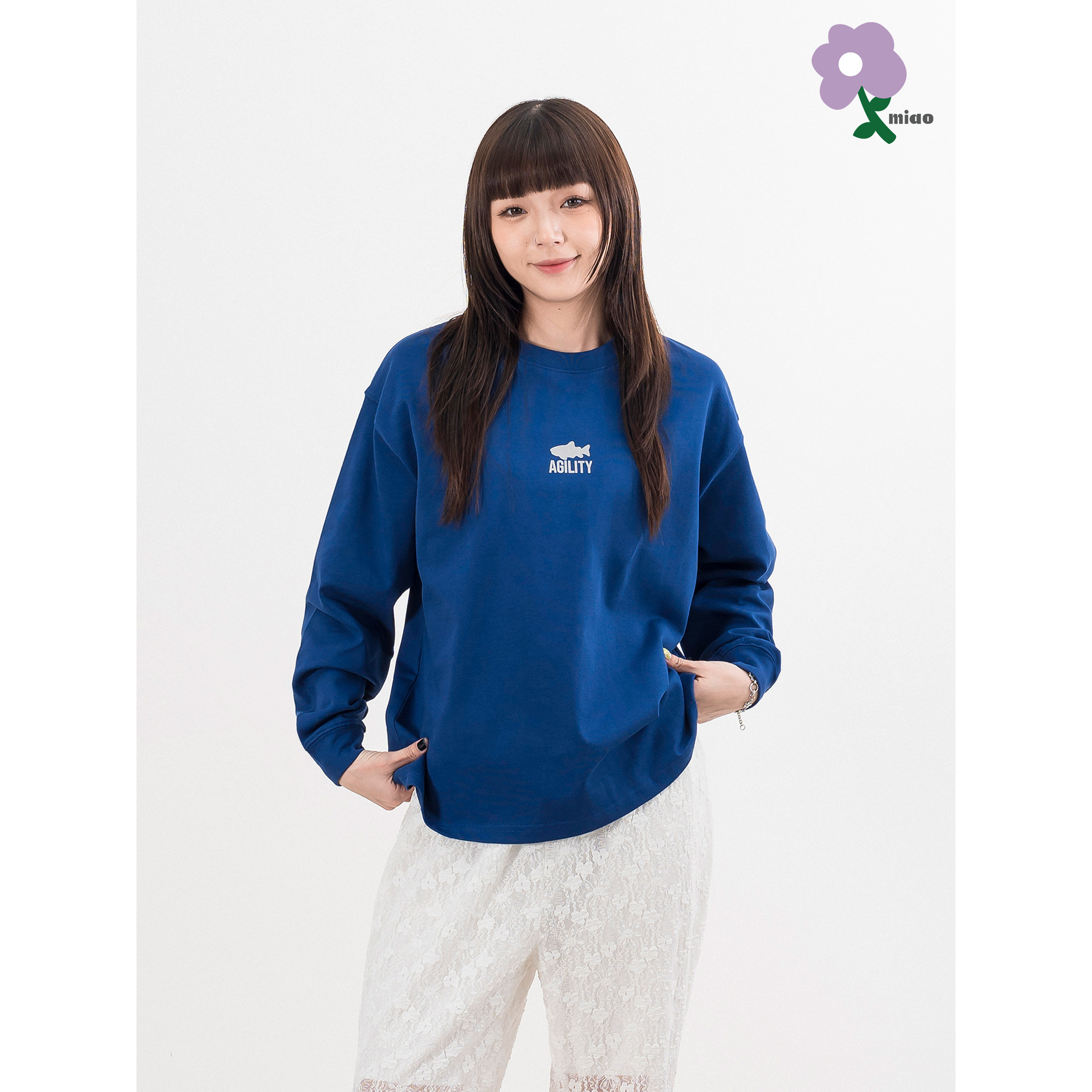 AGILITY Image Heavy LS Tee - WMS / Shadow 魚影植絨 長袖Tee [RM2-SW]