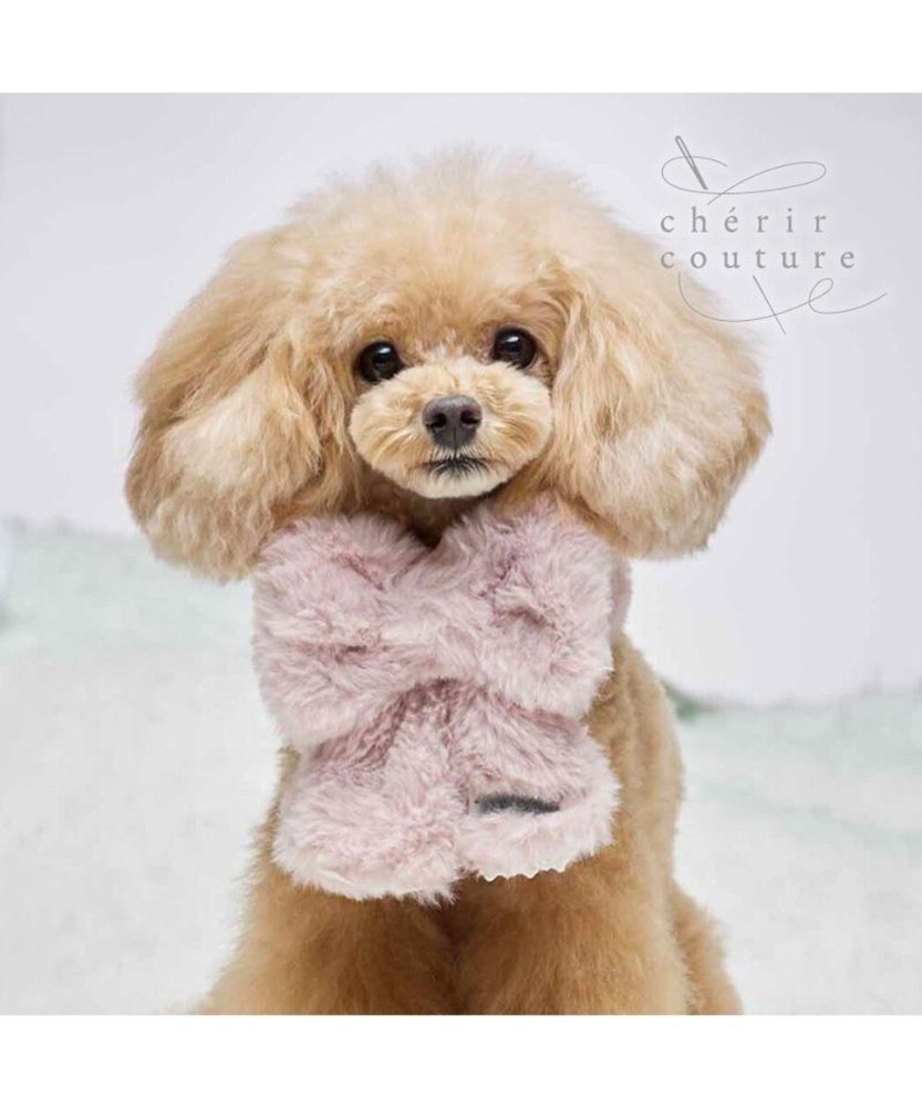 【Pet Paradise】chérir couture 蝴蝶結頸巾 - 粉紅色 <614-66171>