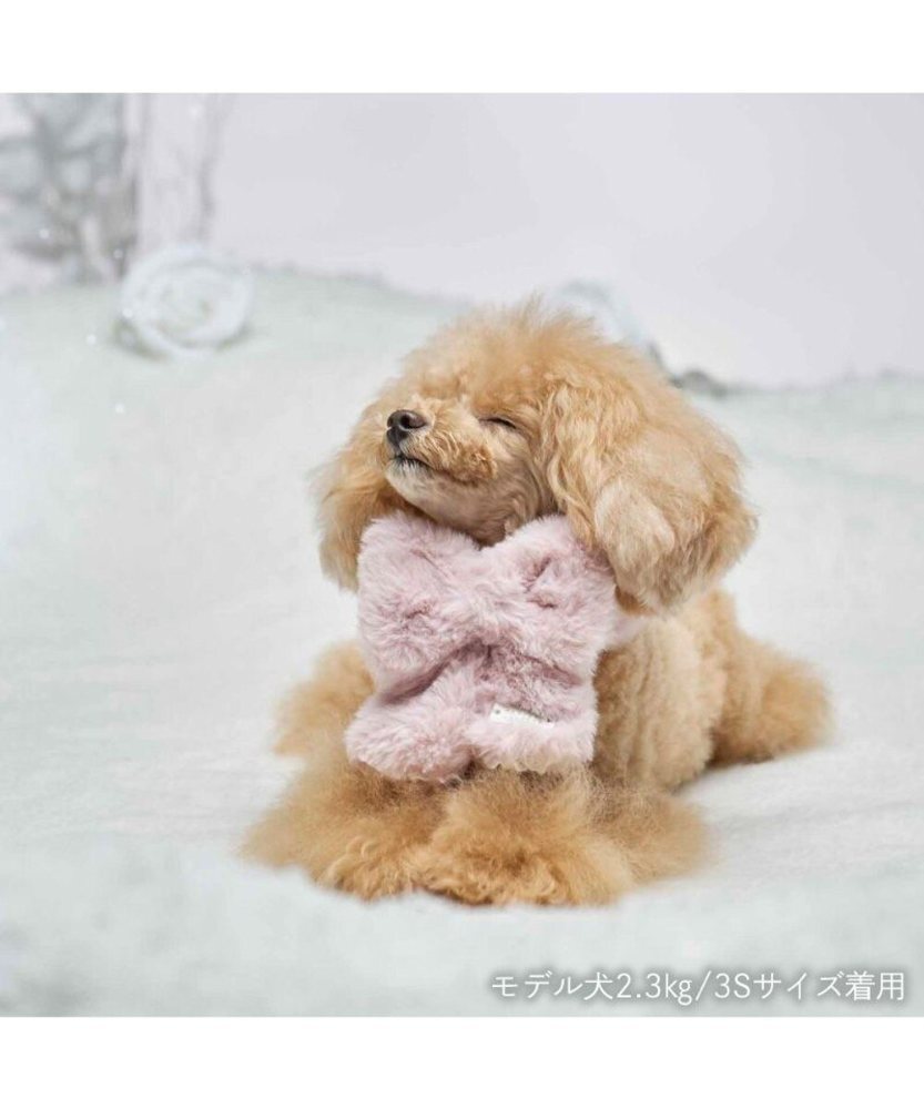 【Pet Paradise】chérir couture 蝴蝶結頸巾 - 粉紅色 <614-66171>