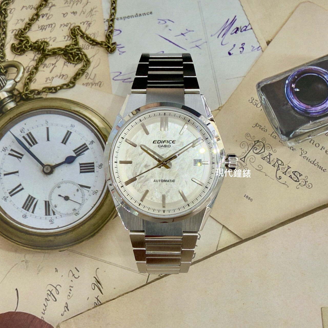 【 EDIFICE】EFK-110D-7A 38mm Modern Watch