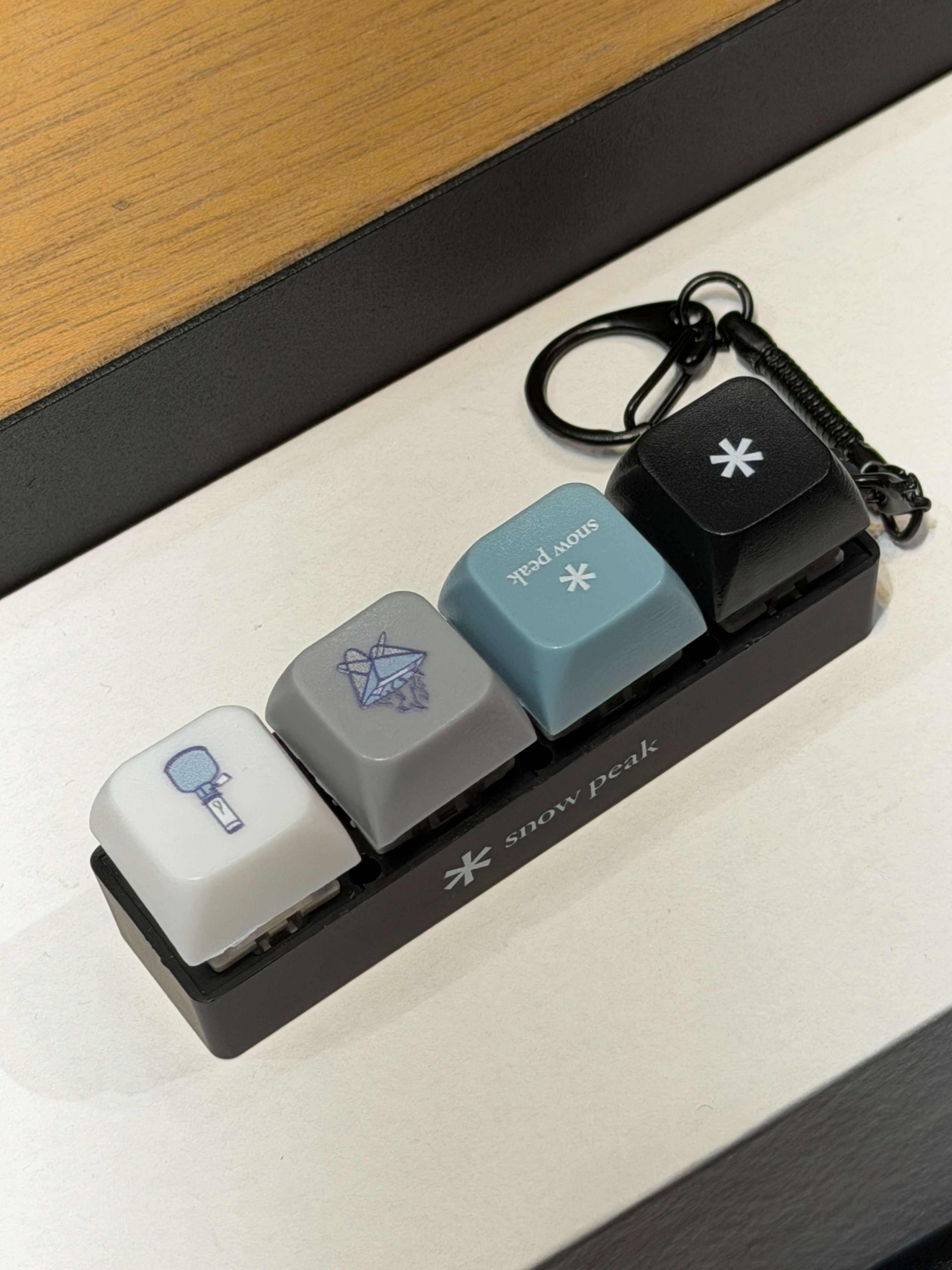 【現貨】Snow Peak Korea Mechanical Keyboard Keychain 按鍵吊飾
