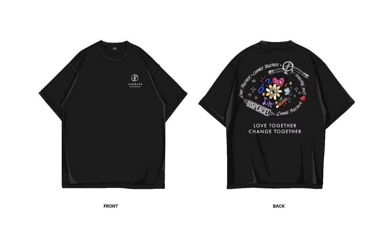 【Luxury】 韓國快閃店超稀有通道GD短袖 JUSPEACE Foundation短袖 最新款 限量極少