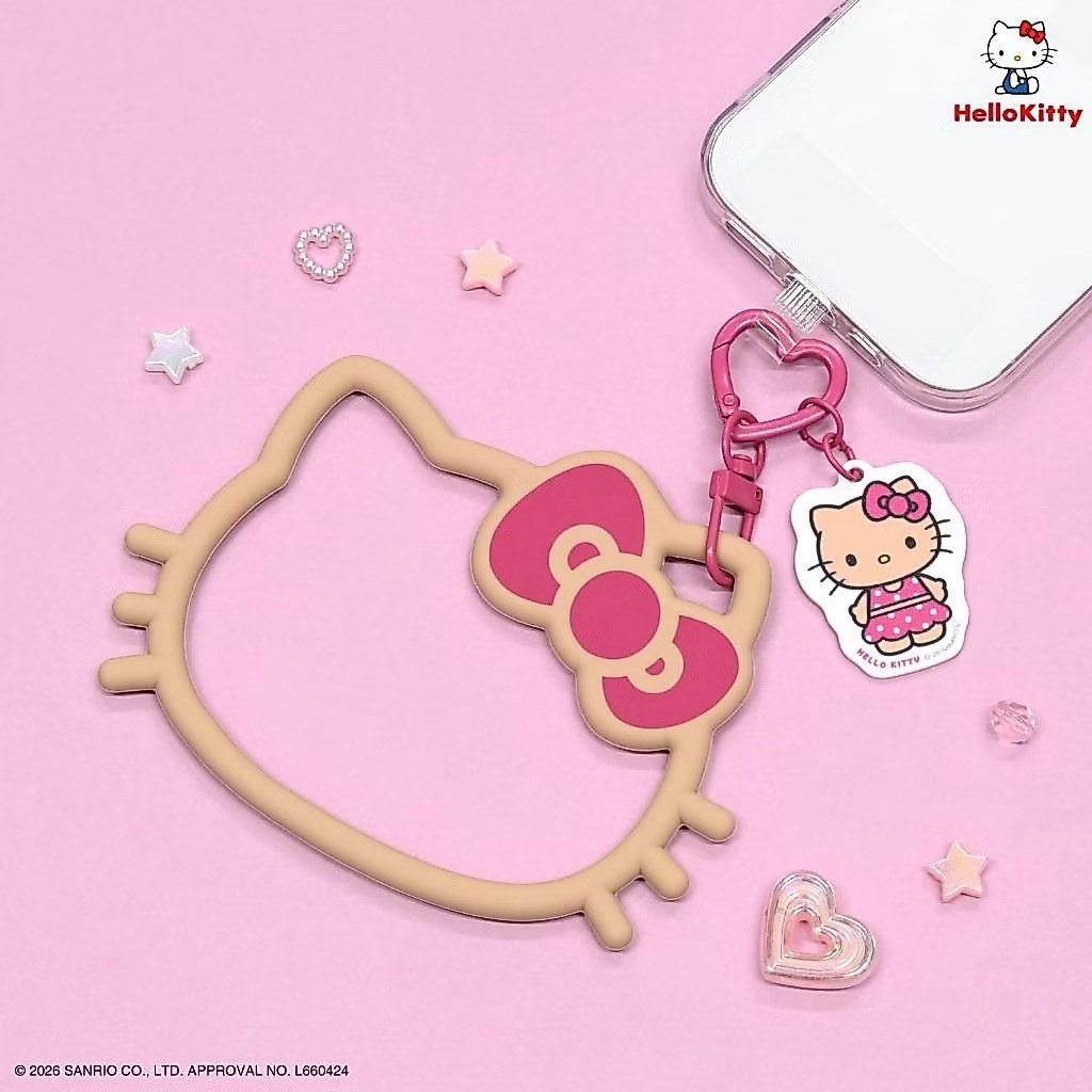 🇯🇵限定 黑皮kitty手機掛環+墊片