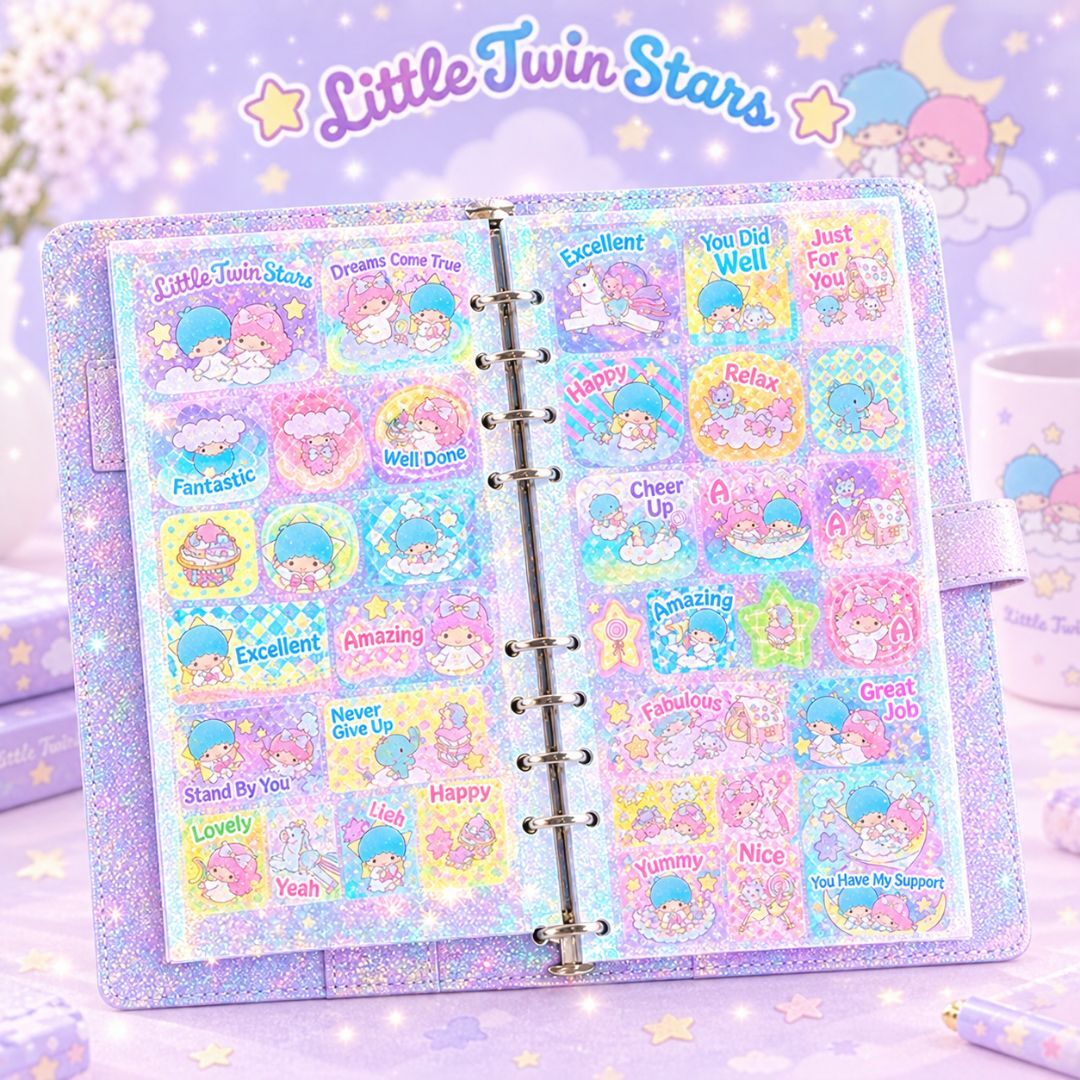Little Twins Star sanrio Laser Paper Sticker