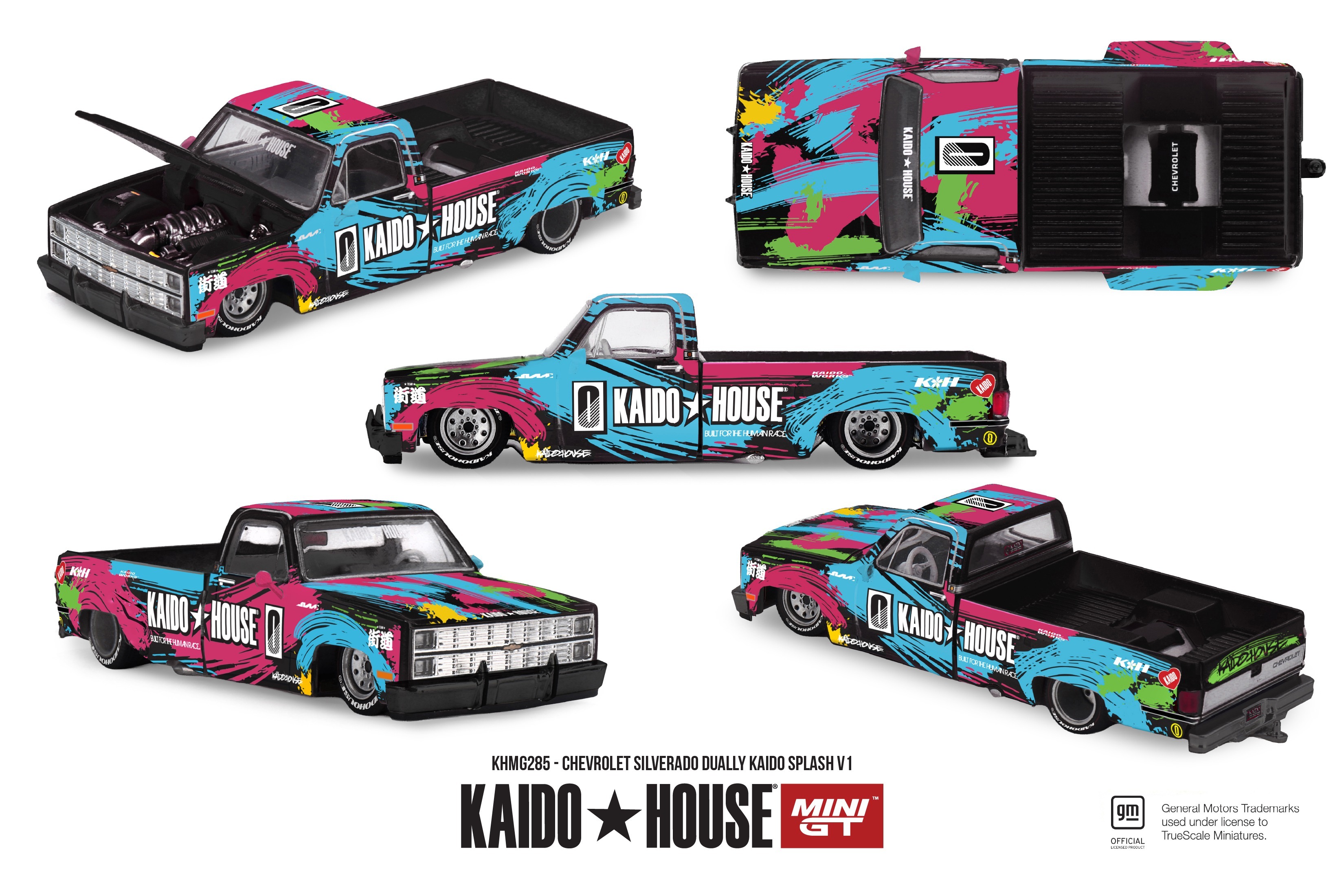 Mini GT 1/64 [Kaidohouse x MINI GT] Chevrolet Silverado Dually  Kaido Splash V1