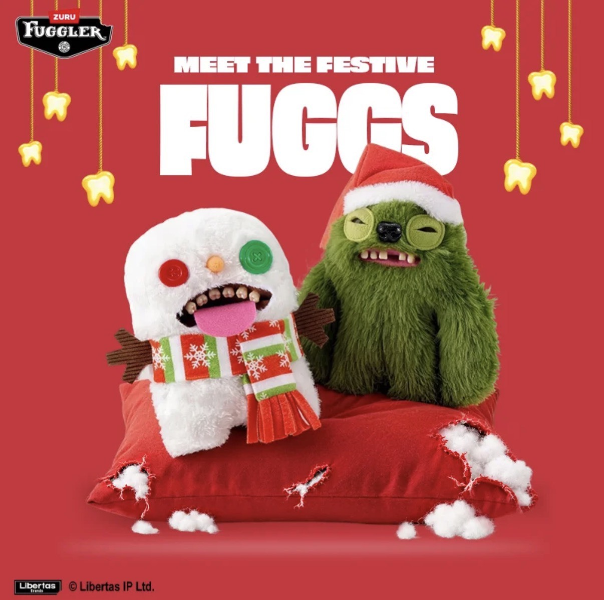 FUGGLER放克牙寶 聖誕節怪獸二代醜萌玩偶
