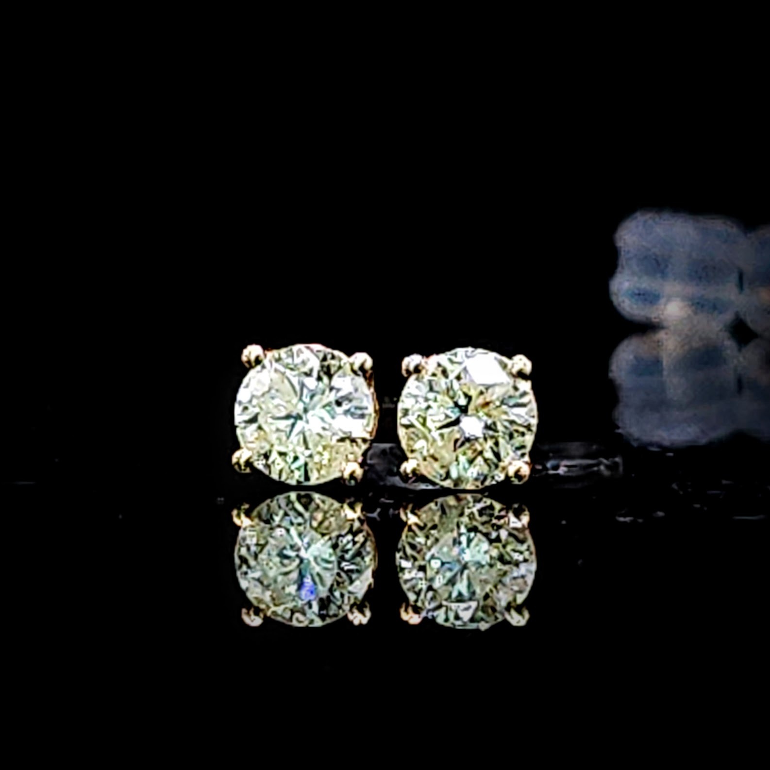 18K Rose Gold 0.54ct Diamond Earrings